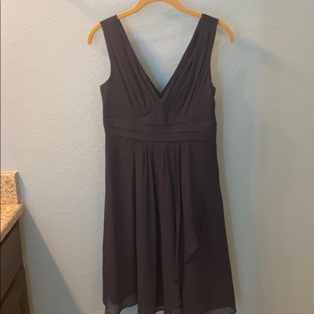 Pretty navy silk cocktail dress